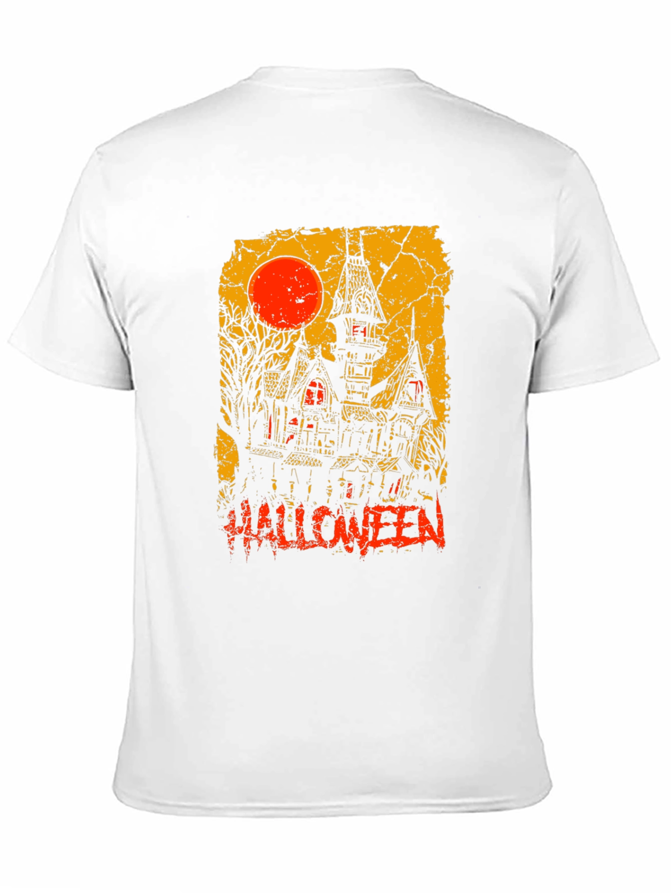 Halloween Haunted House Graphic Tee
