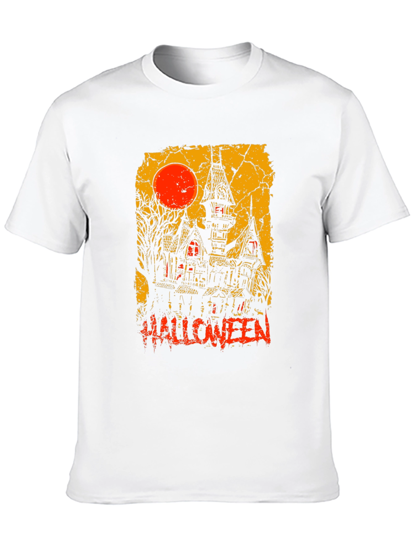 Halloween Haunted House Graphic Tee