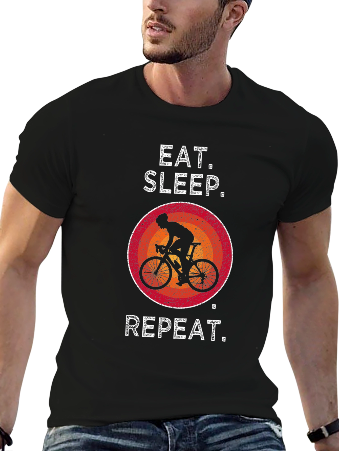 Eat Sleep Cycle Repeat T-Shirt - Biker Gift