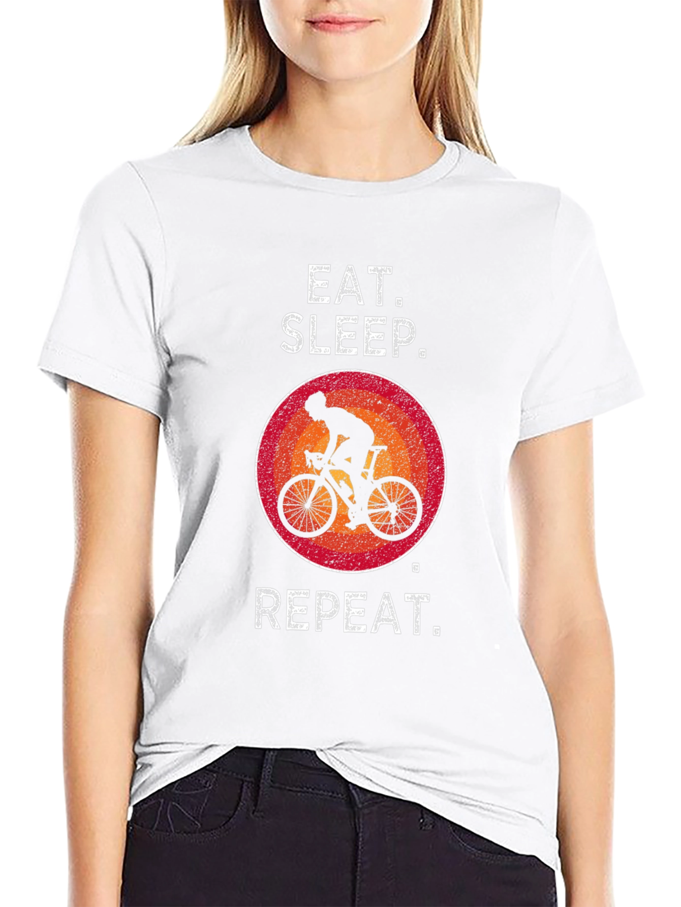 Eat Sleep Cycle Repeat T-Shirt - Biker Gift