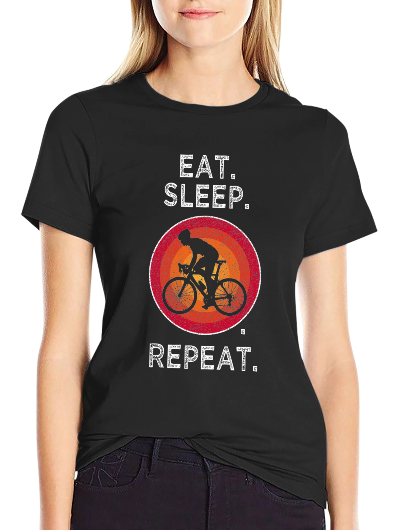 Eat Sleep Cycle Repeat T-Shirt - Biker Gift