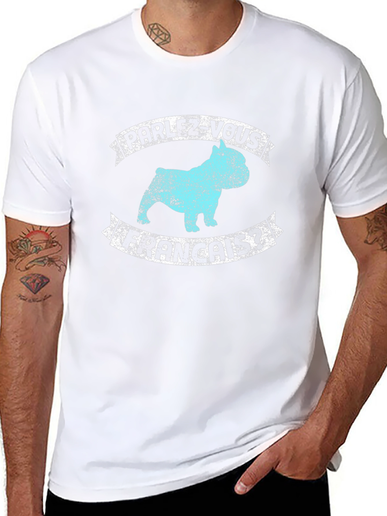 Parlez-Vous Francais? Dog Graphic Tee