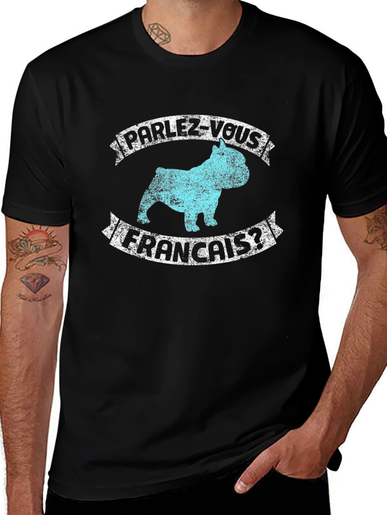 Parlez-Vous Francais? Dog Graphic Tee