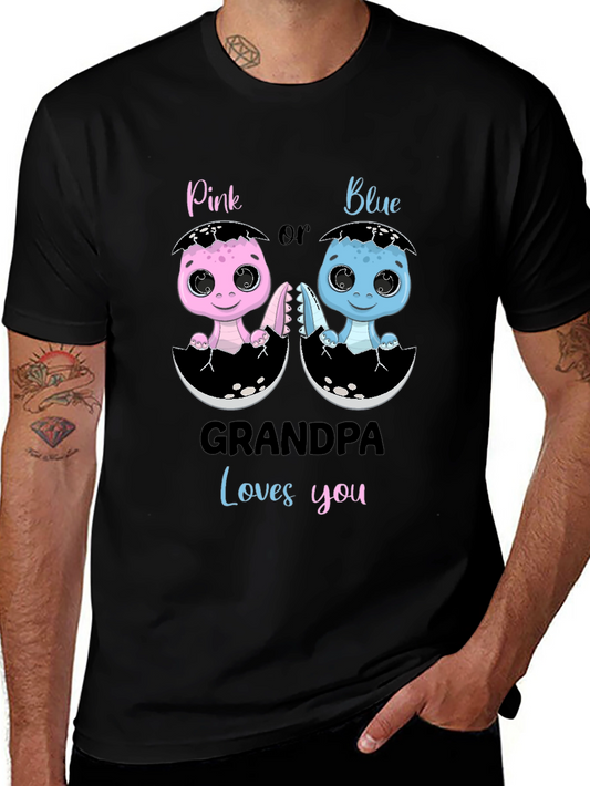 Grandpa Loves You Gender Reveal T-Shirt