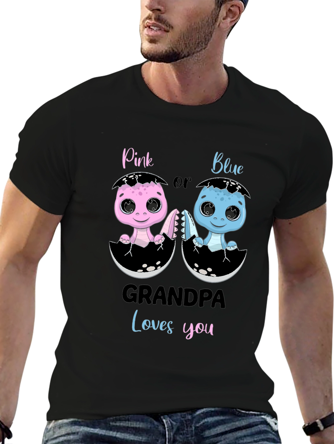 Grandpa Loves You Gender Reveal T-Shirt