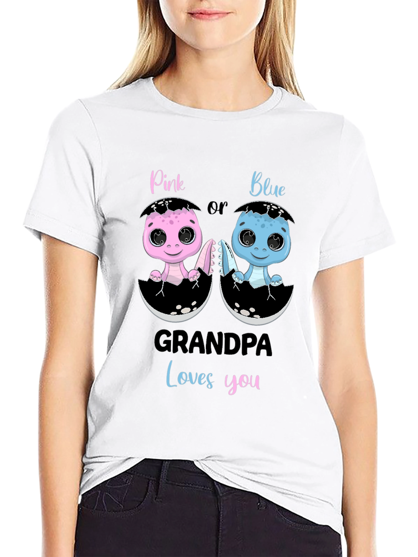 Grandpa Loves You Gender Reveal T-Shirt