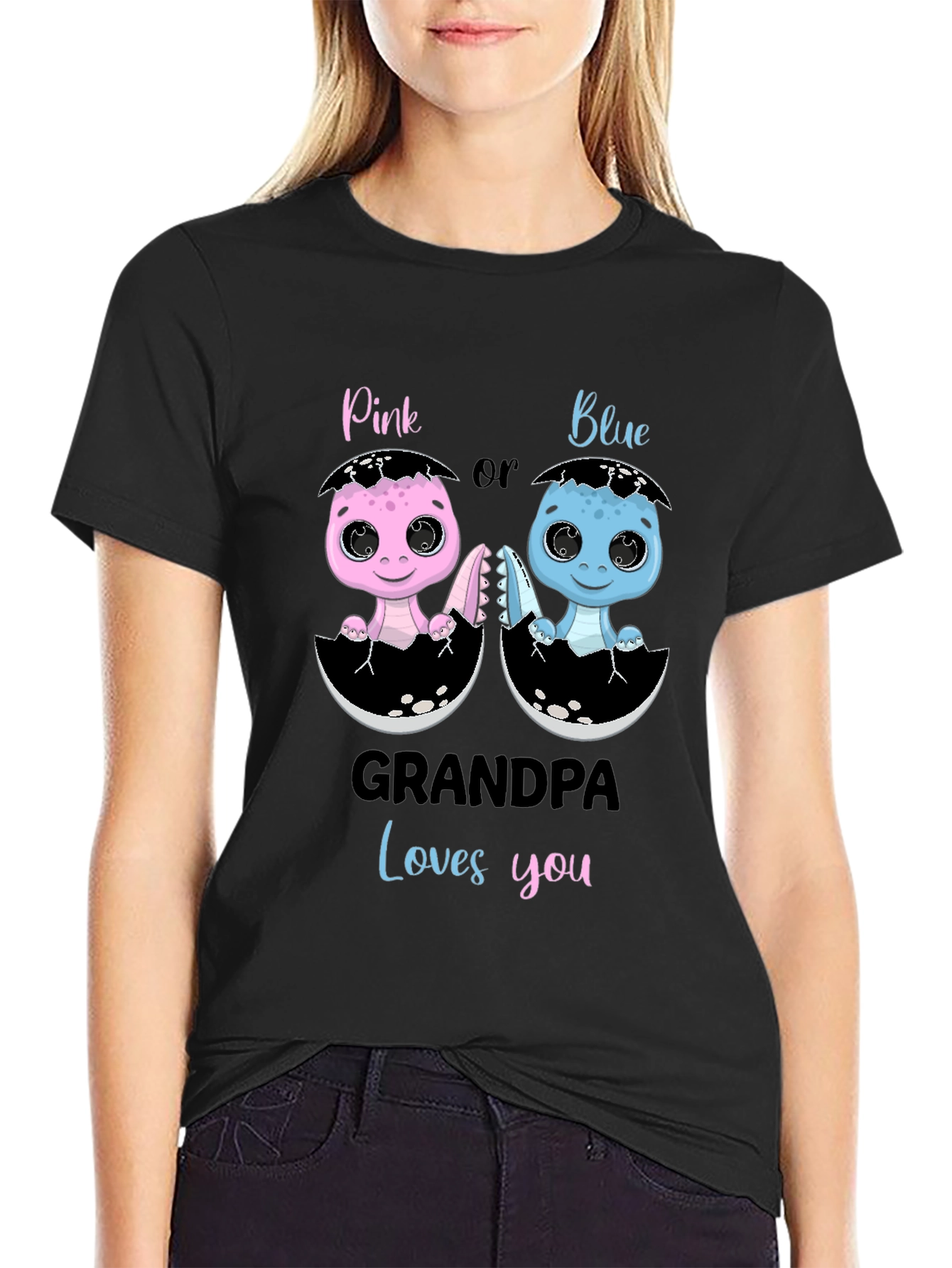 Grandpa Loves You Gender Reveal T-Shirt