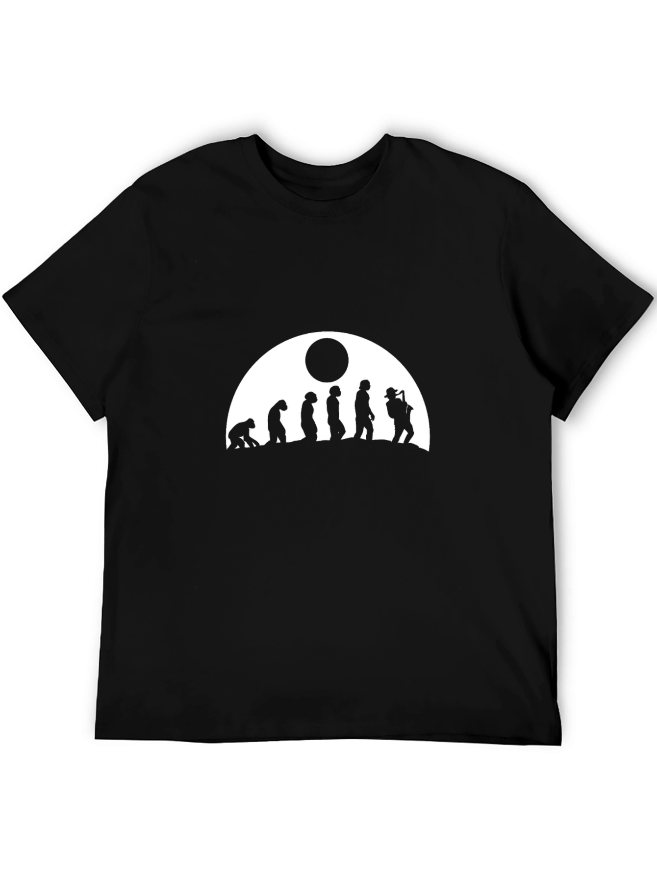 Evolution of Sax Man T-Shirt - Black