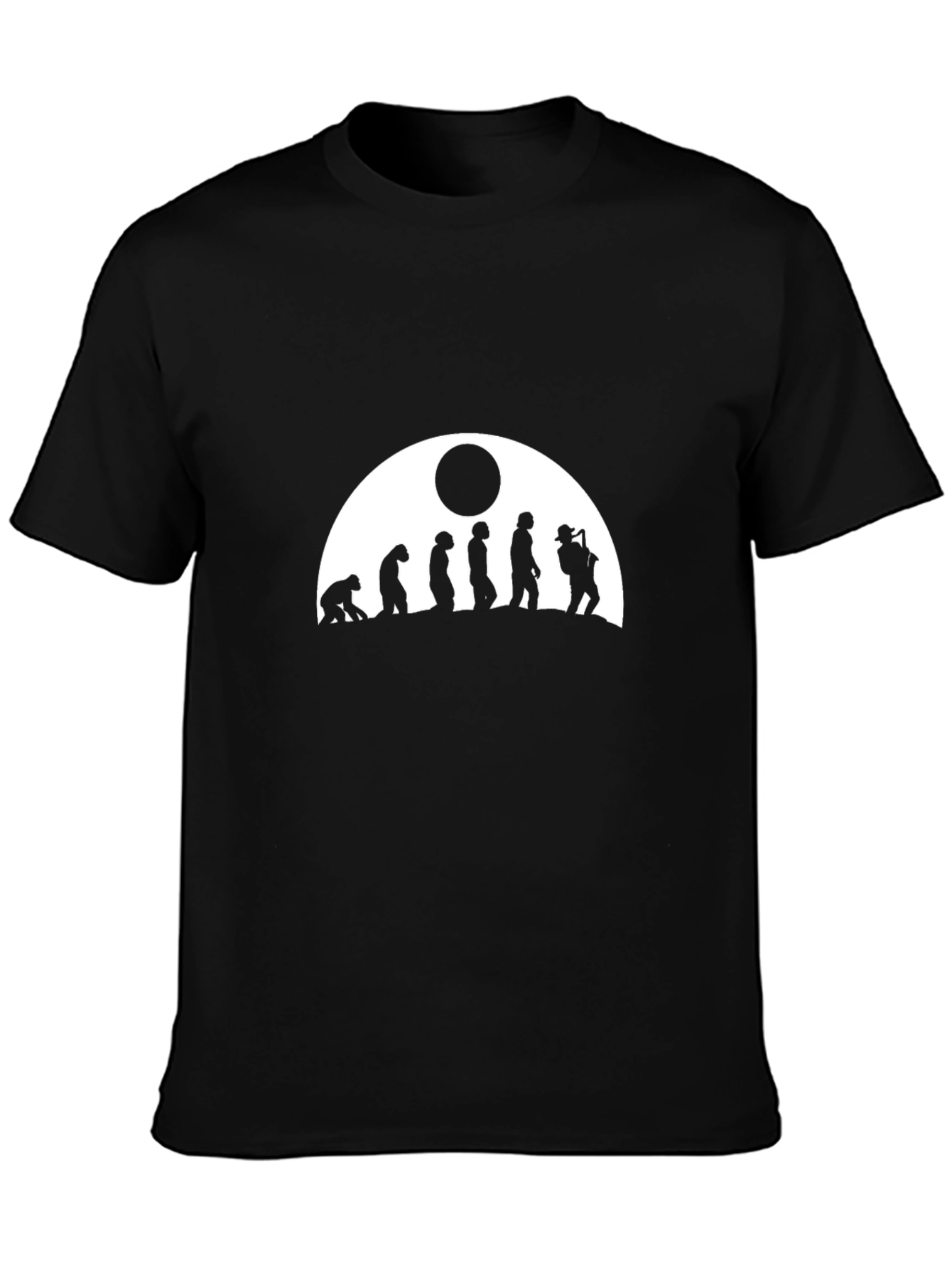 Evolution of Sax Man T-Shirt - Black