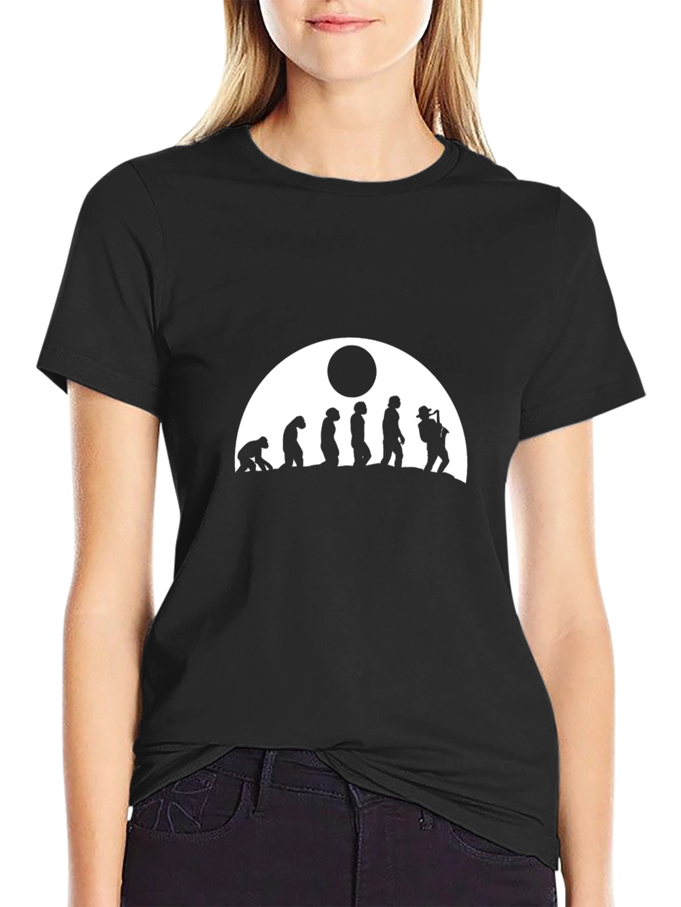 Evolution of Sax Man T-Shirt - Black