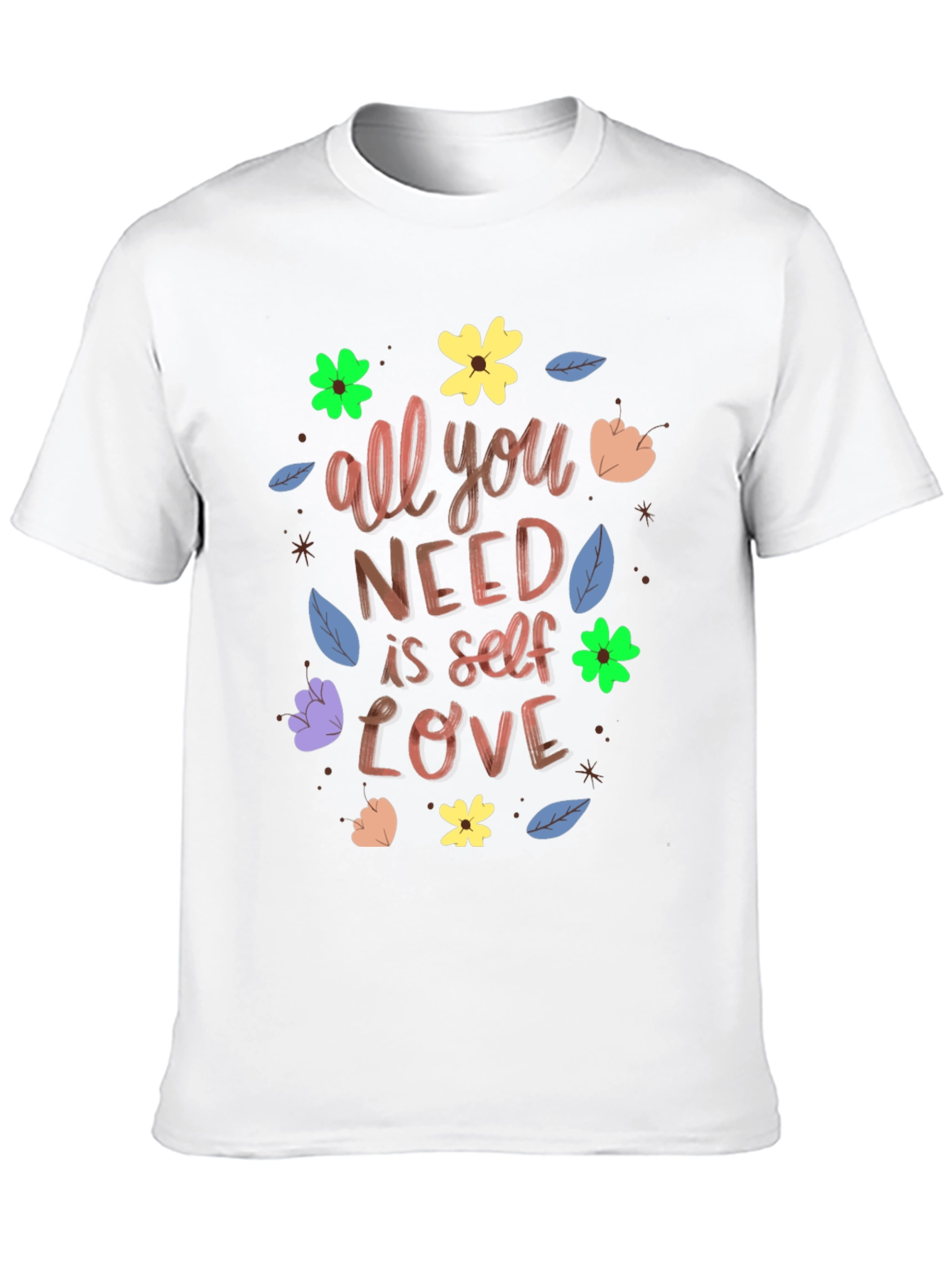 Self-Love T-Shirt: Floral Graphic Tee