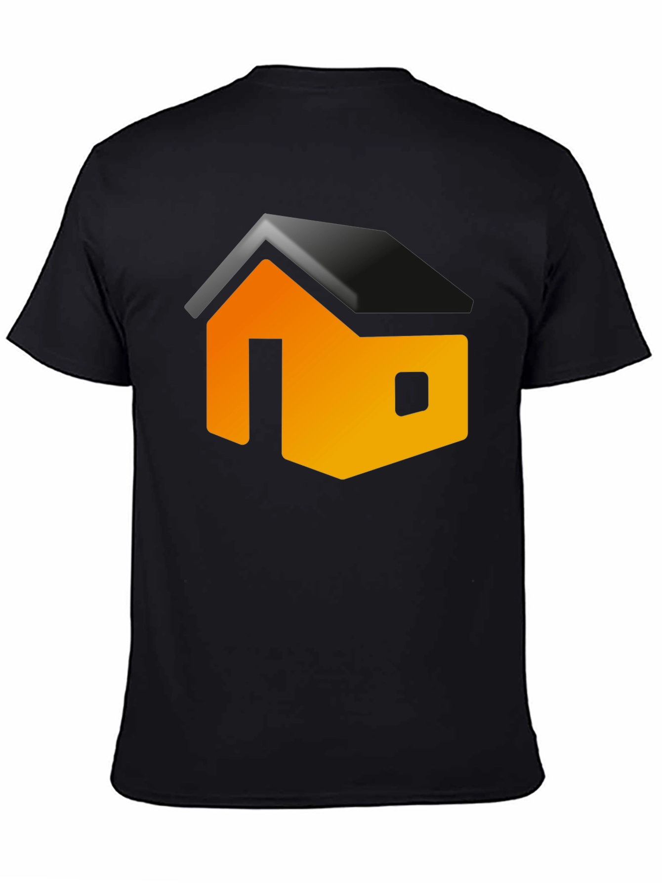 Modern House Graphic Black Tee