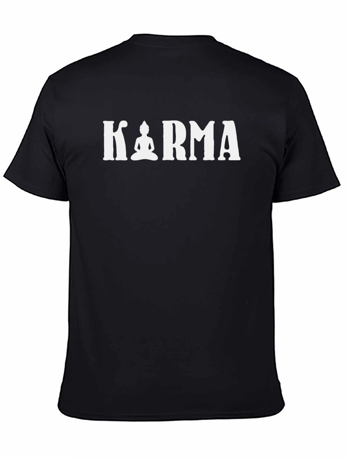 Karma Buddha Graphic Tee - Spiritual Mens T-Shirt
