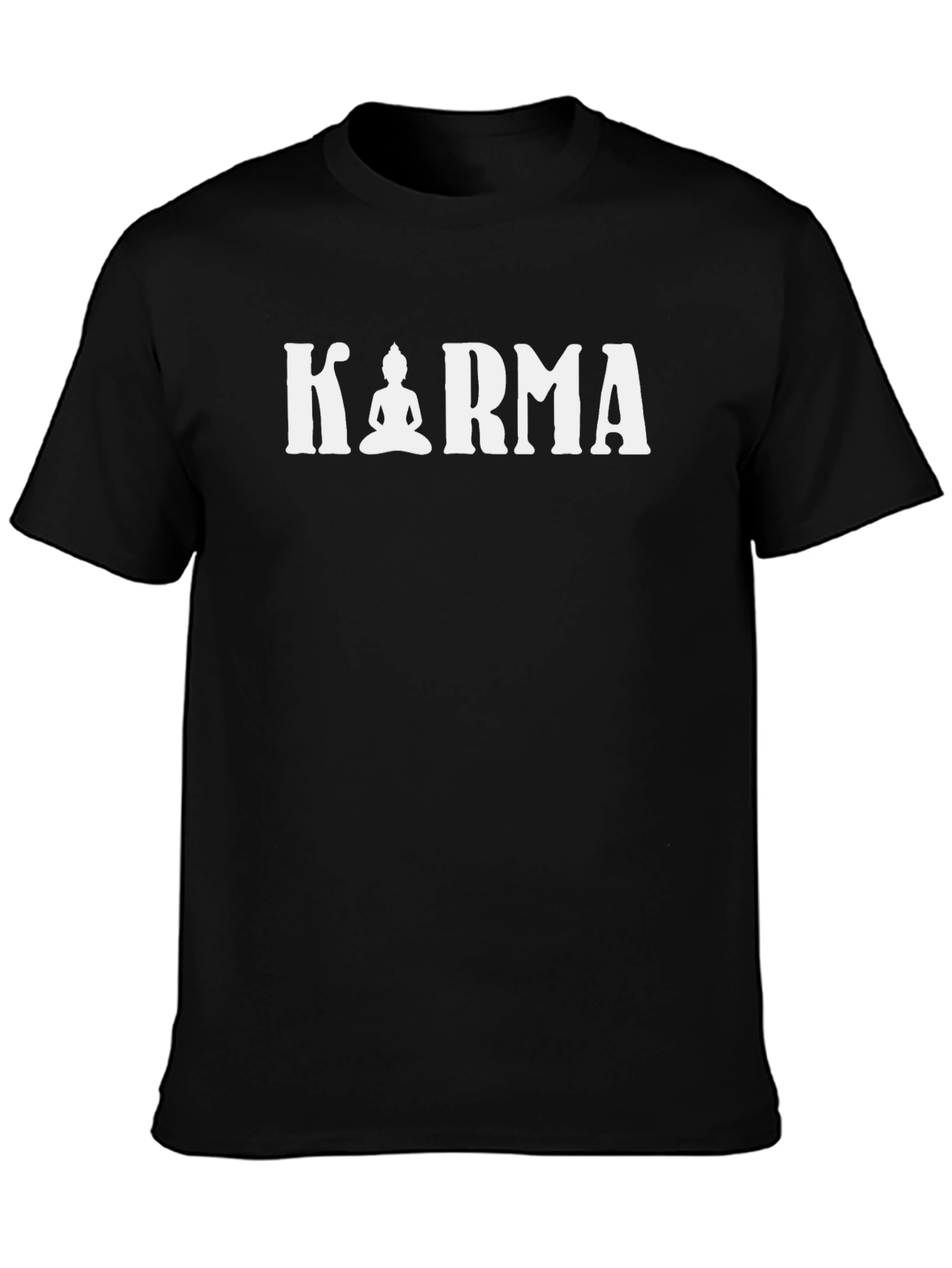 Karma Buddha Graphic Tee - Spiritual Mens T-Shirt