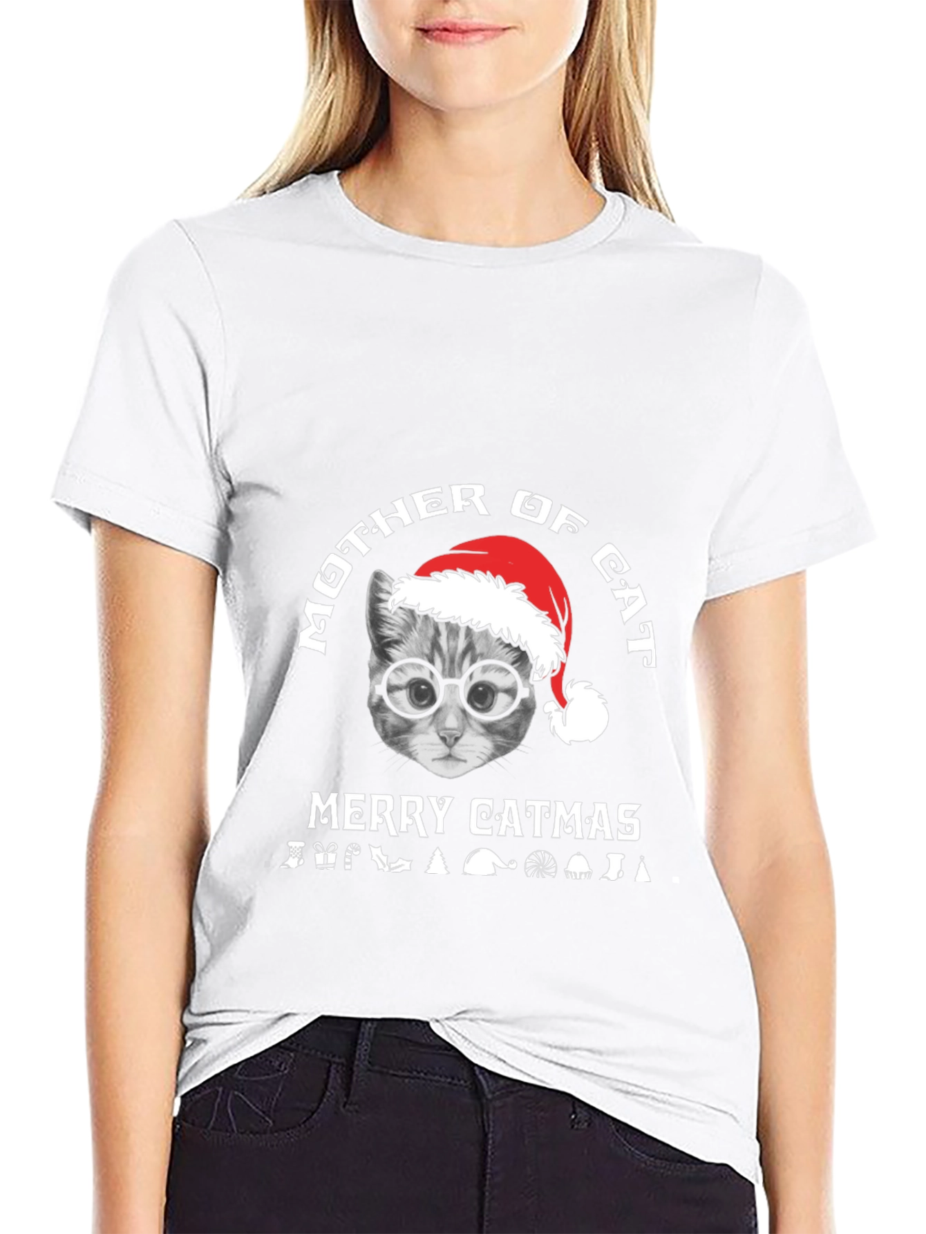 Mother of Cat - Merry Catmas T-Shirt