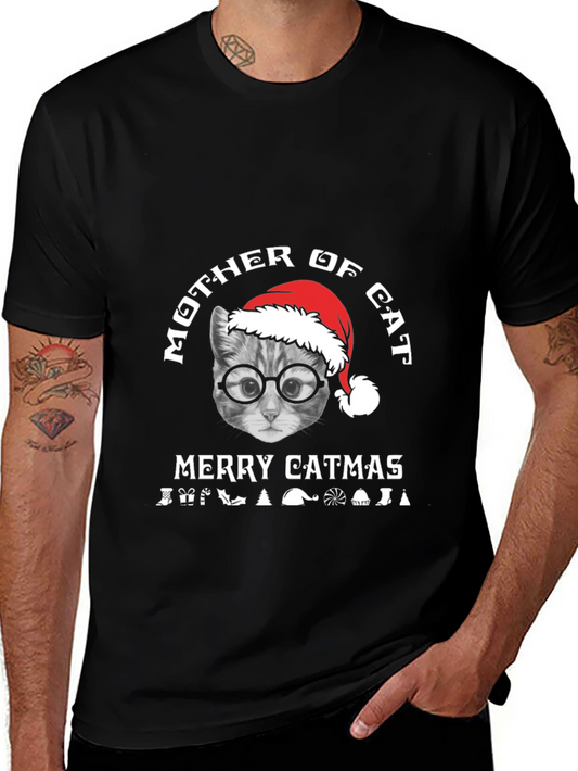 Mother of Cat - Merry Catmas T-Shirt