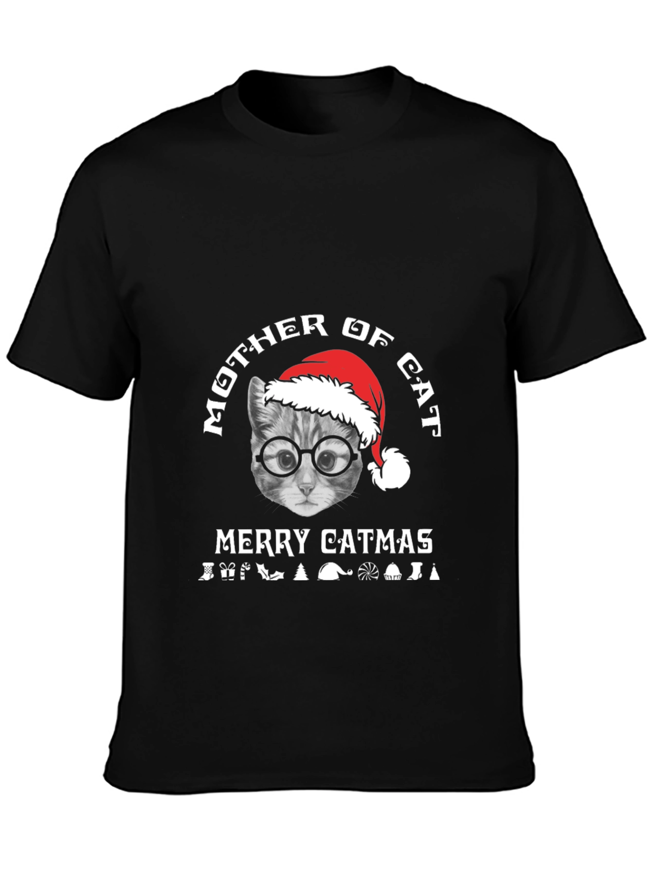 Mother of Cat - Merry Catmas T-Shirt