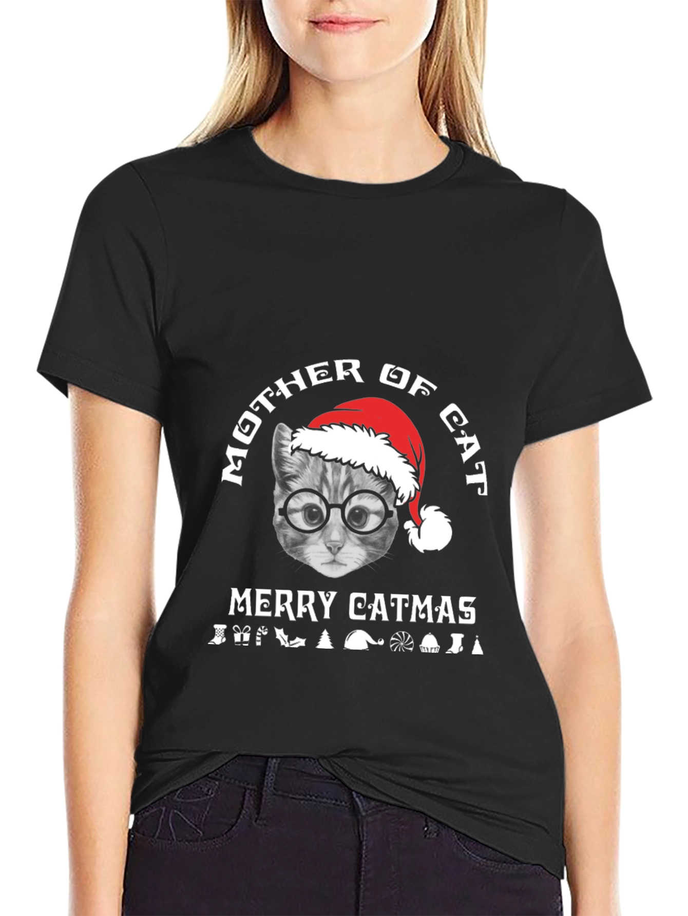 Mother of Cat - Merry Catmas T-Shirt