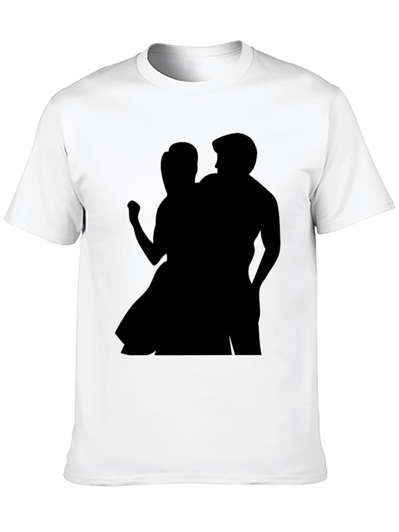 Silhouette Couple Black Tee