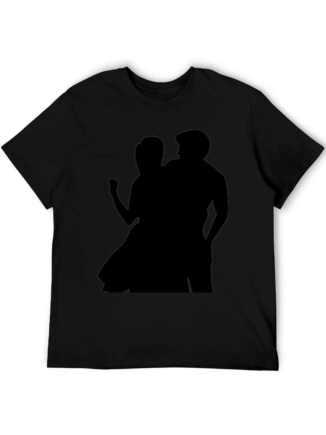 Silhouette Couple Black Tee