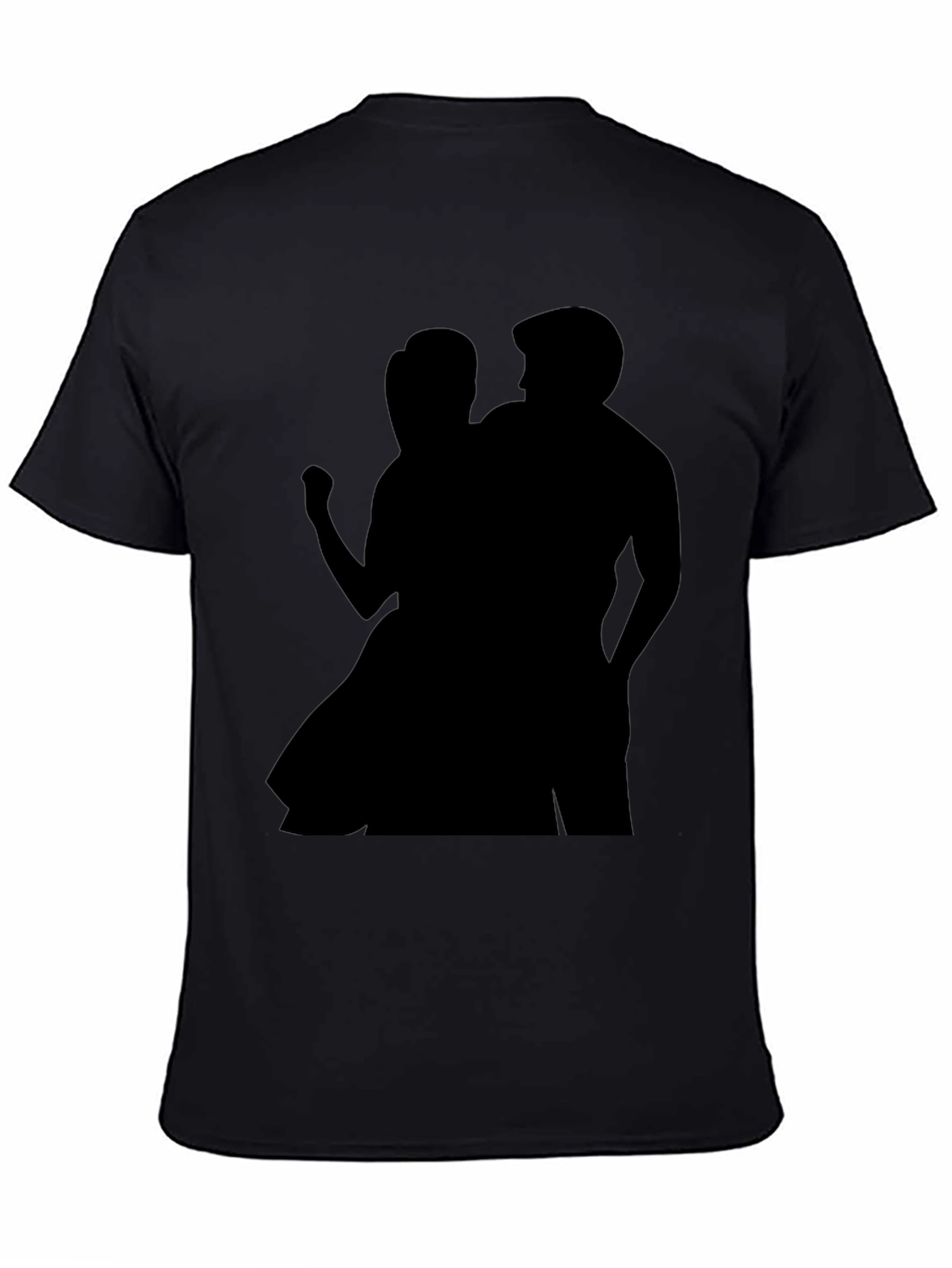 Silhouette Couple Black Tee