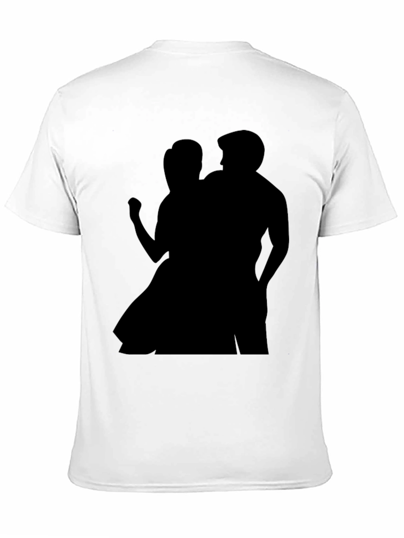 Silhouette Couple Black Tee