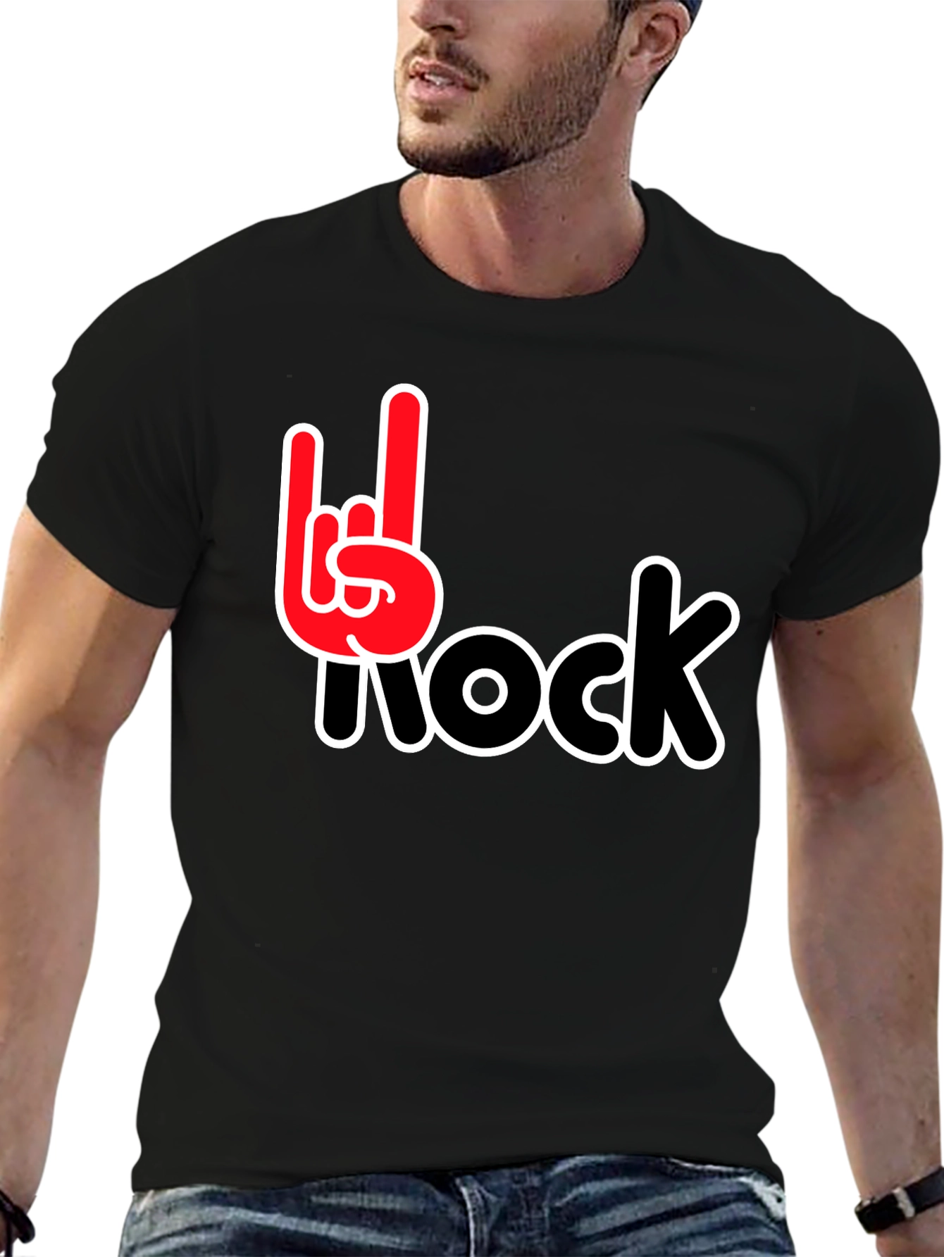 Rock On Black T-Shirt