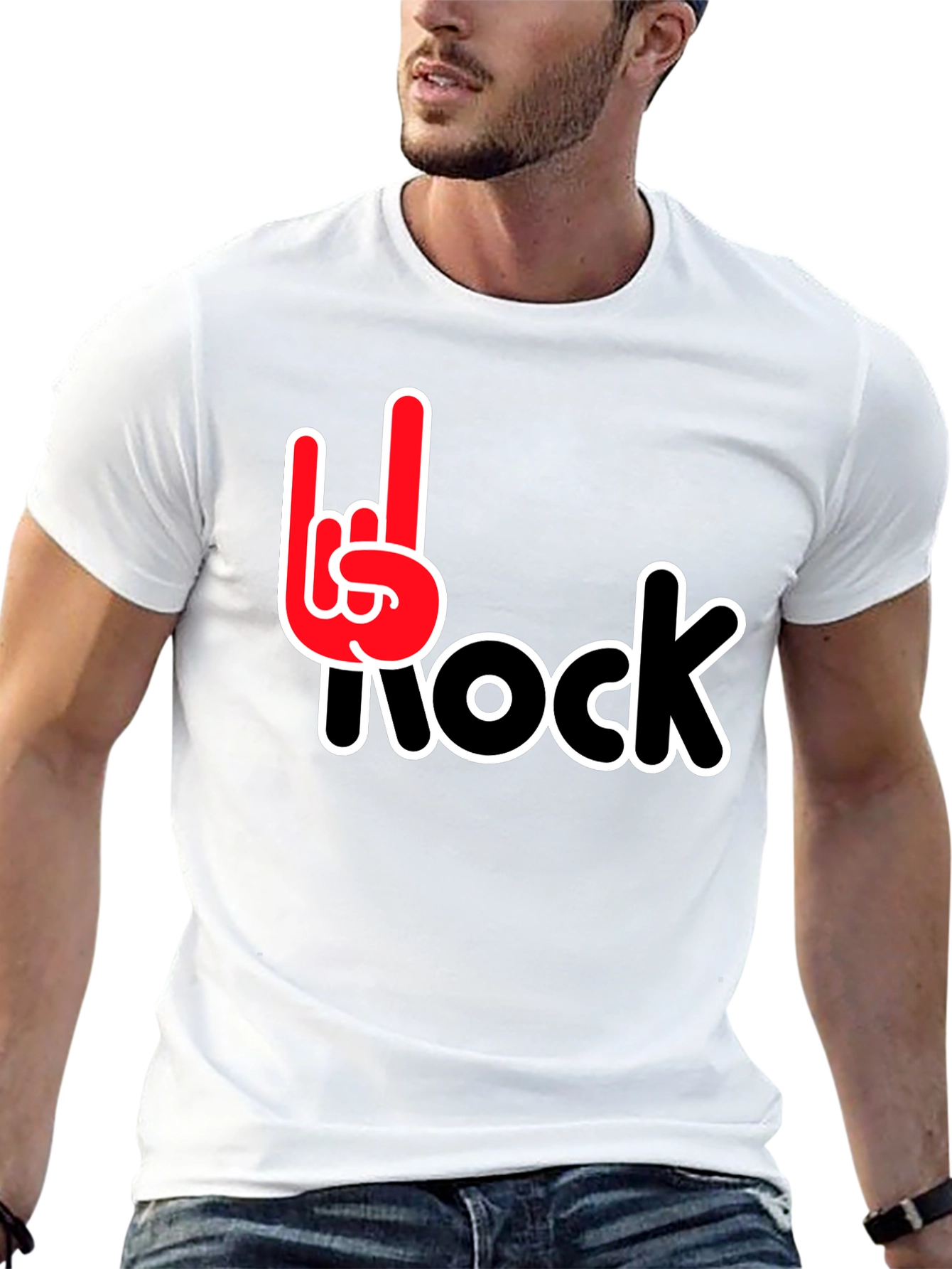 Rock On Black T-Shirt