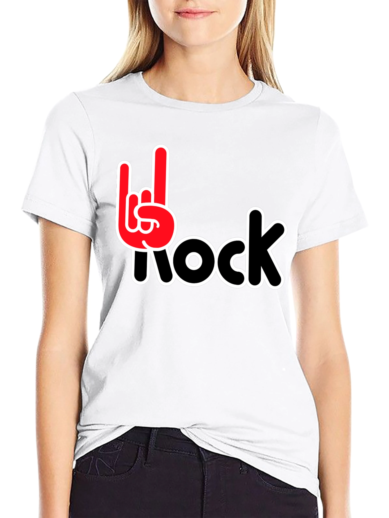 Rock On Black T-Shirt