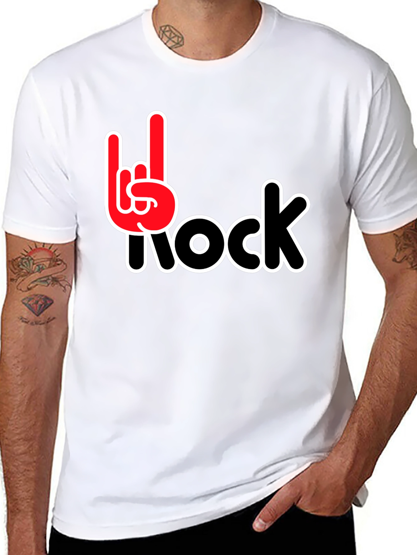 Rock On Black T-Shirt