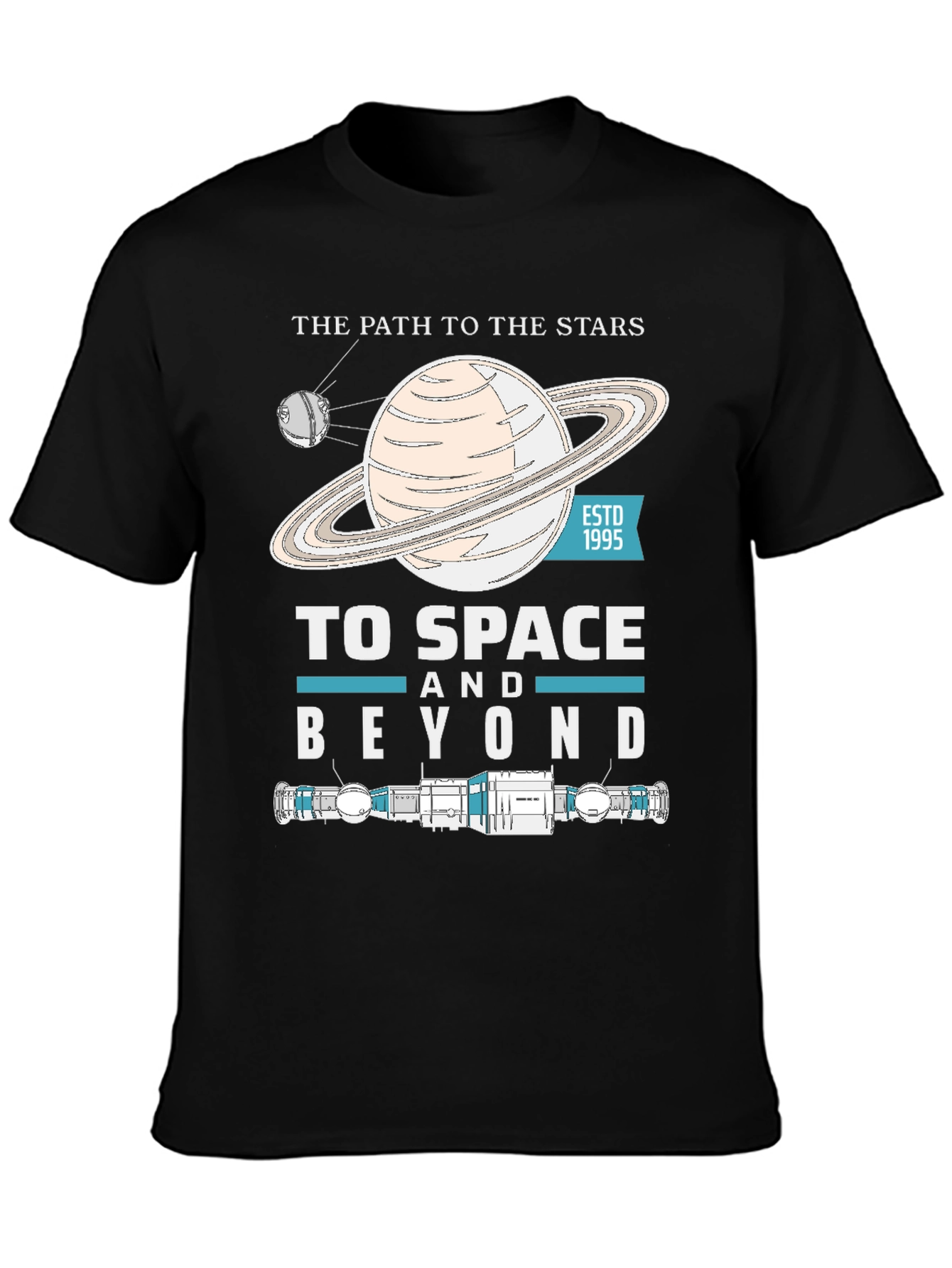 To Space And Beyond Black T-Shirt