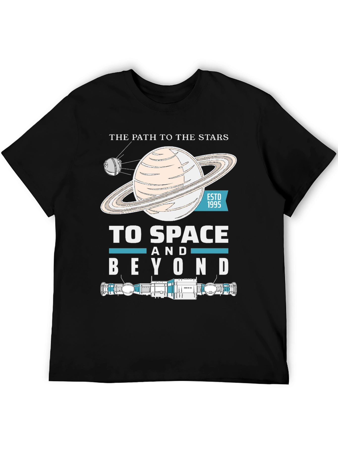 To Space And Beyond Black T-Shirt