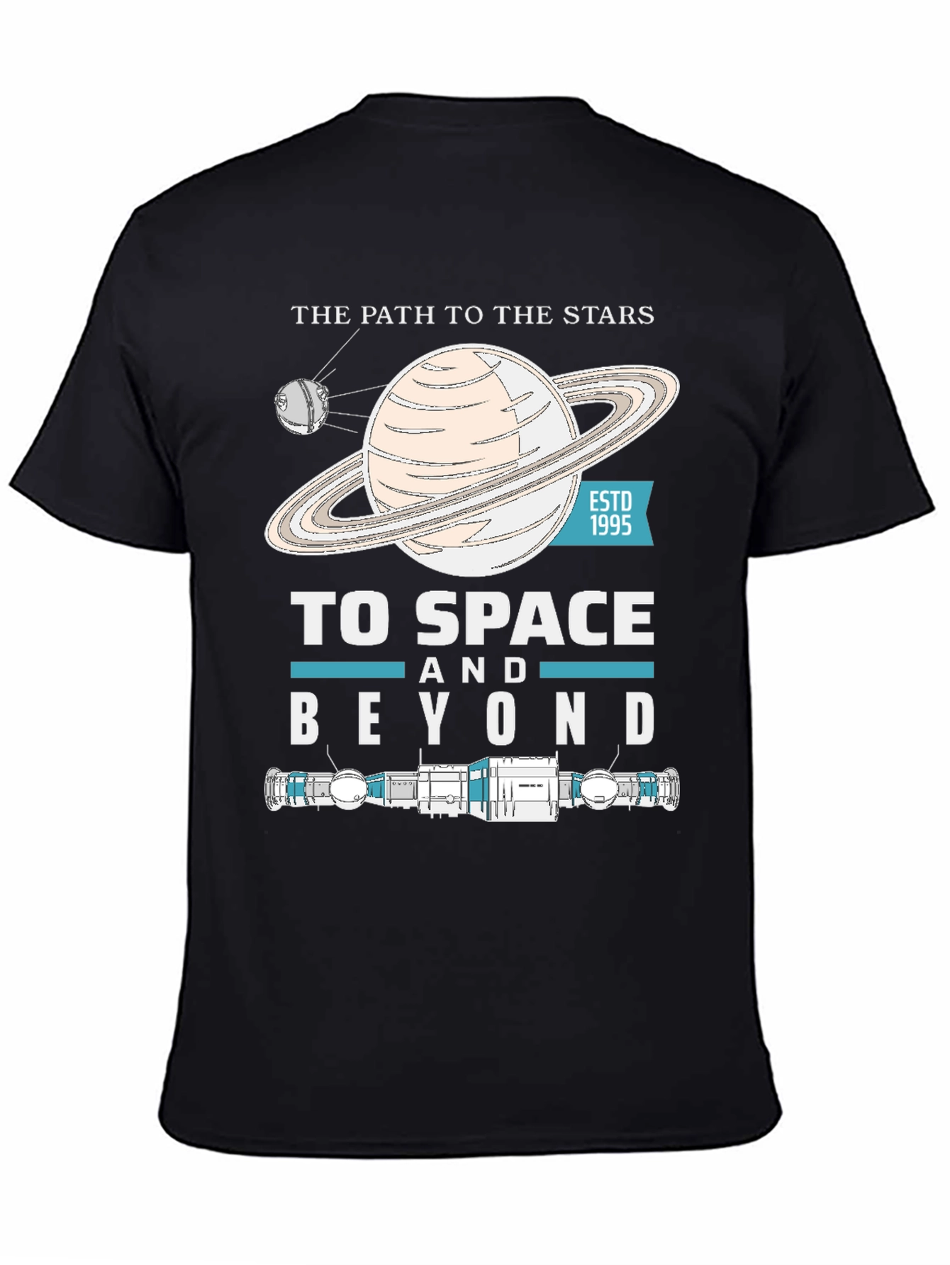 To Space And Beyond Black T-Shirt