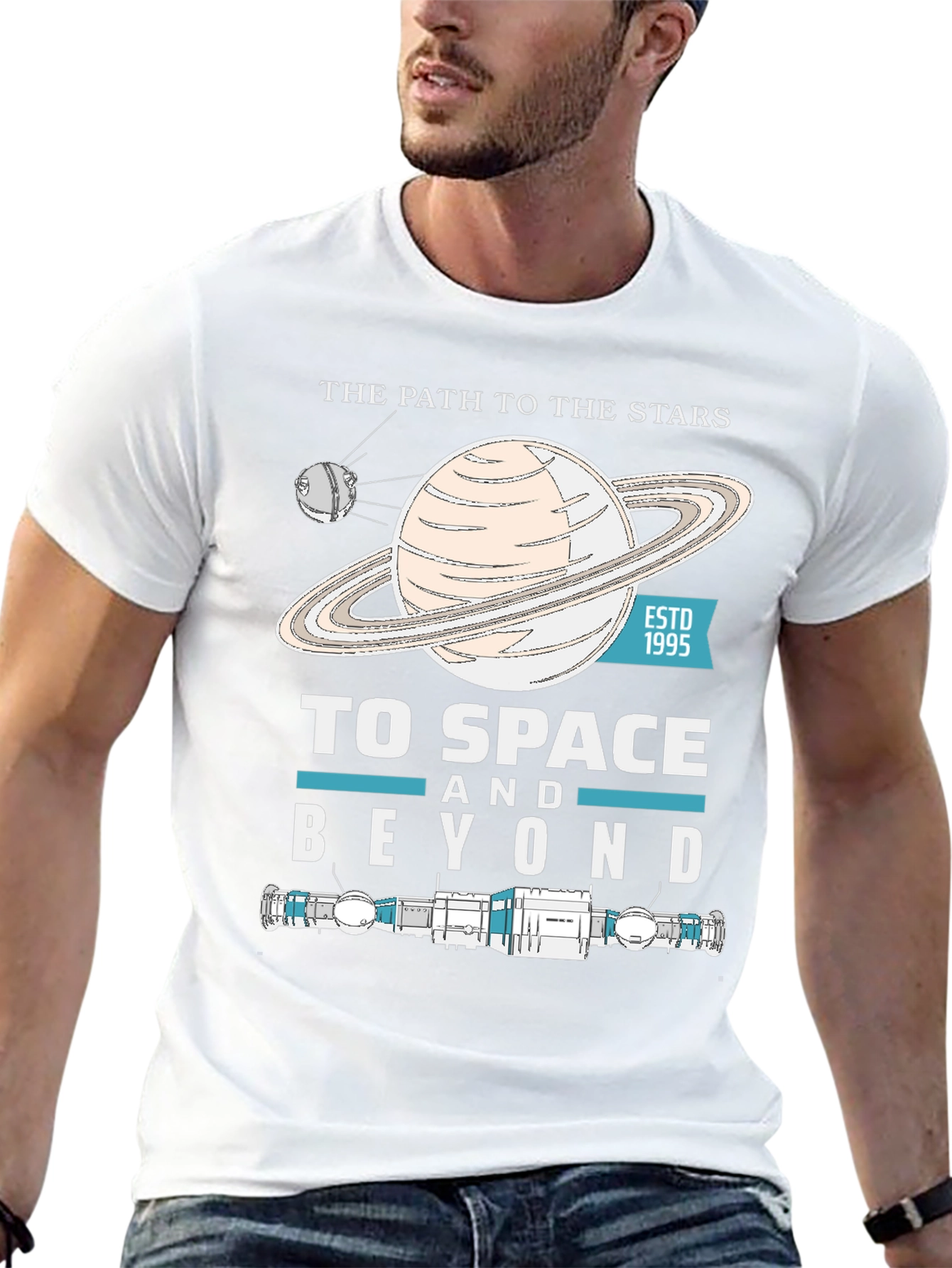 To Space And Beyond Black T-Shirt