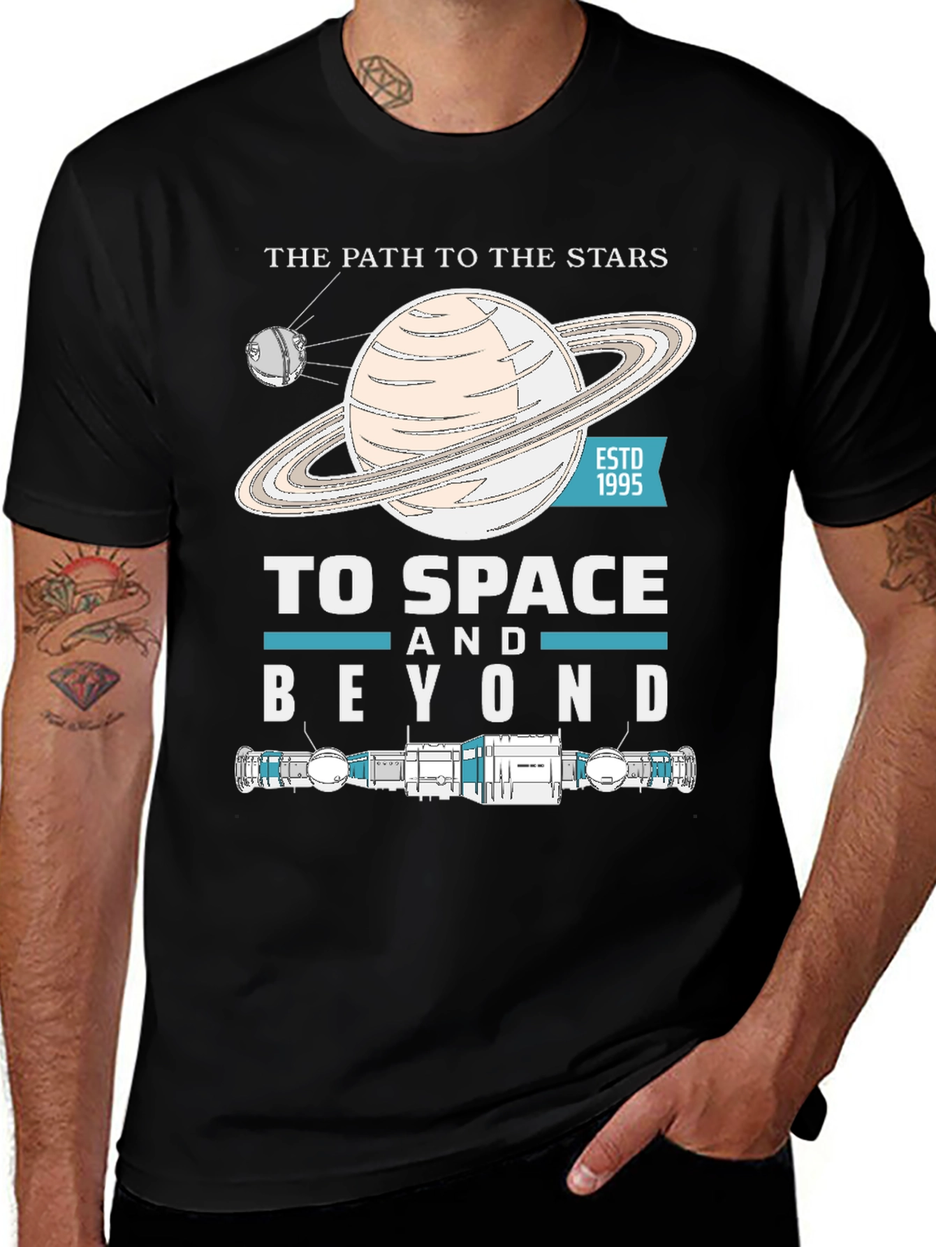 To Space And Beyond Black T-Shirt