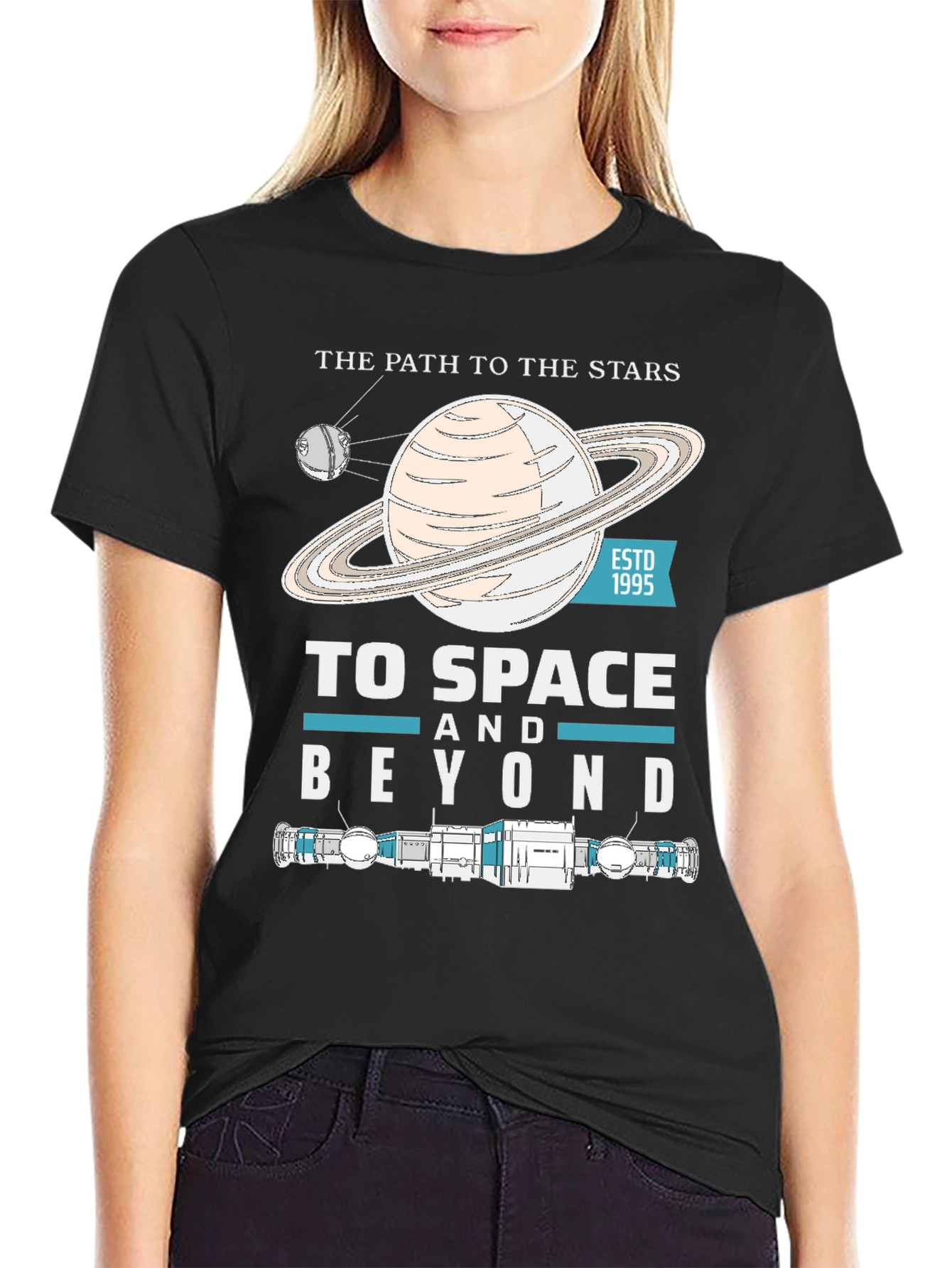 To Space And Beyond Black T-Shirt