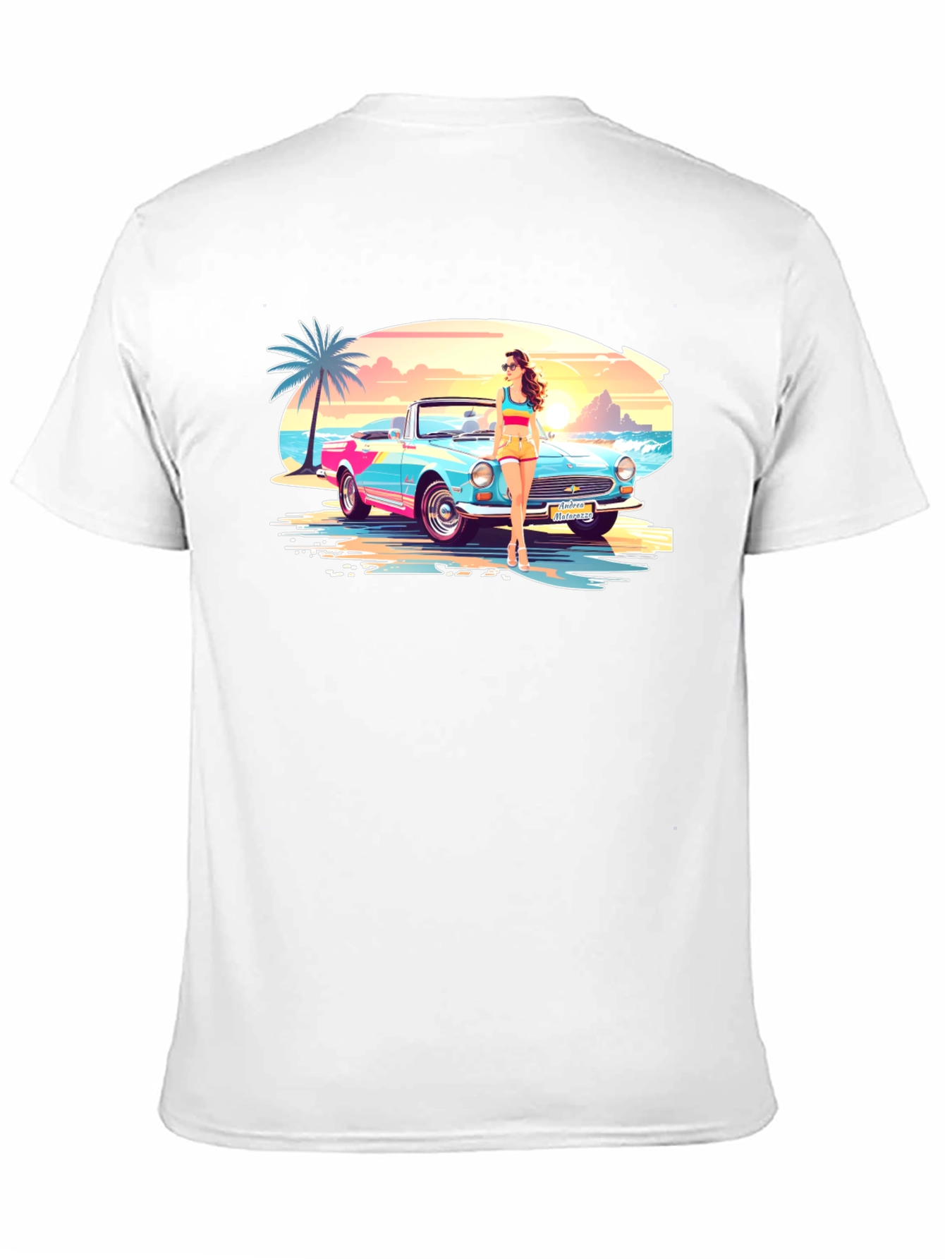 Retro Beach Car T-Shirt - Vacation Style