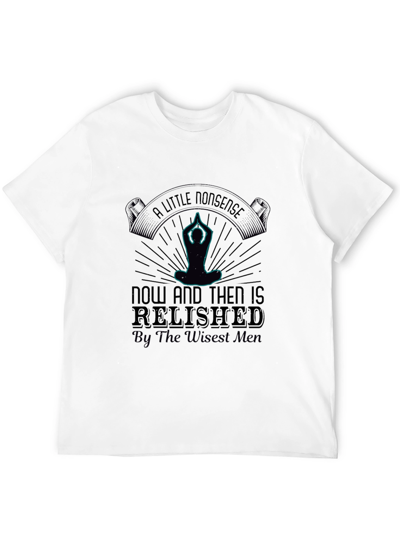 Mens A Little Nonsense Graphic T-Shirt - Black