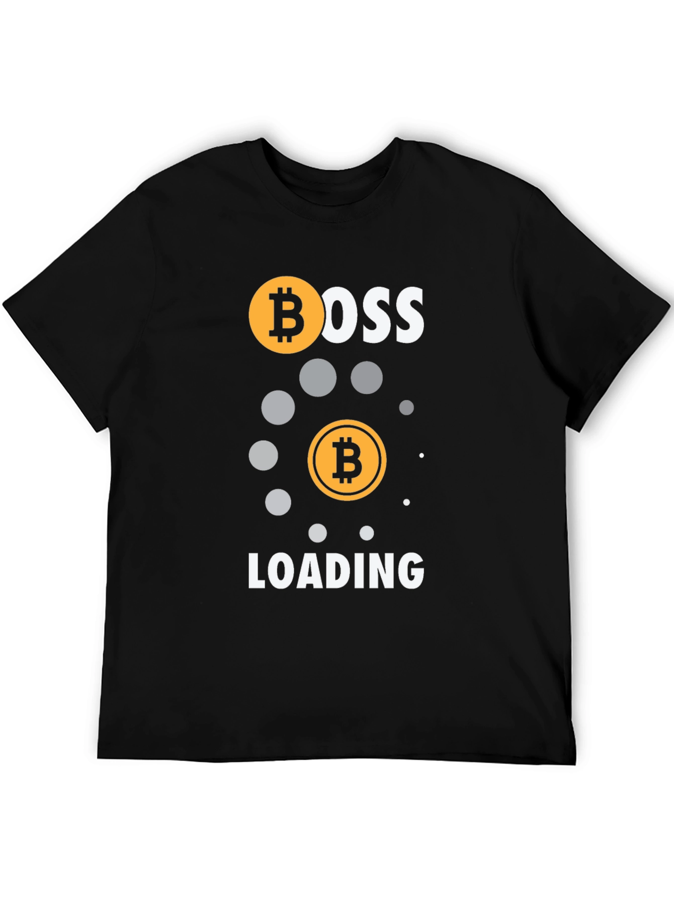 Bitcoin Boss Loading Black T-Shirt