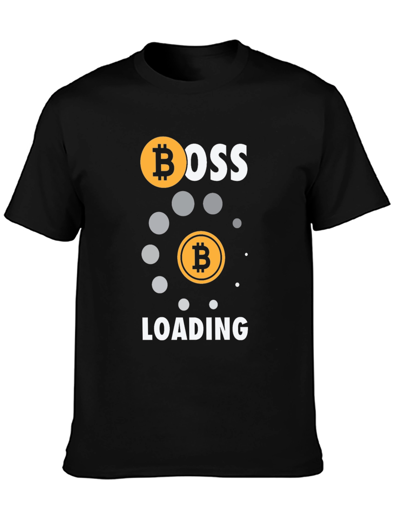 Bitcoin Boss Loading Black T-Shirt