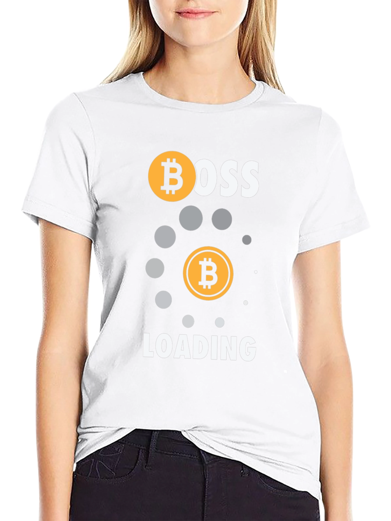 Bitcoin Boss Loading Black T-Shirt