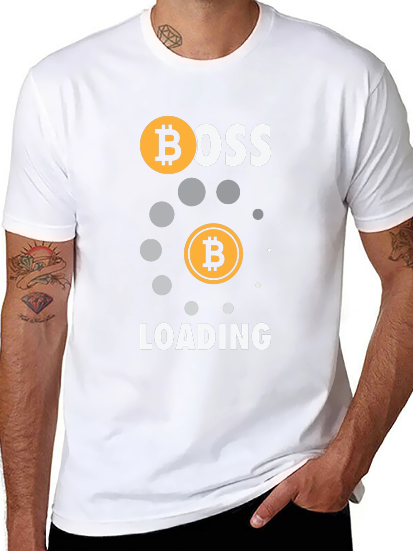 Bitcoin Boss Loading Black T-Shirt