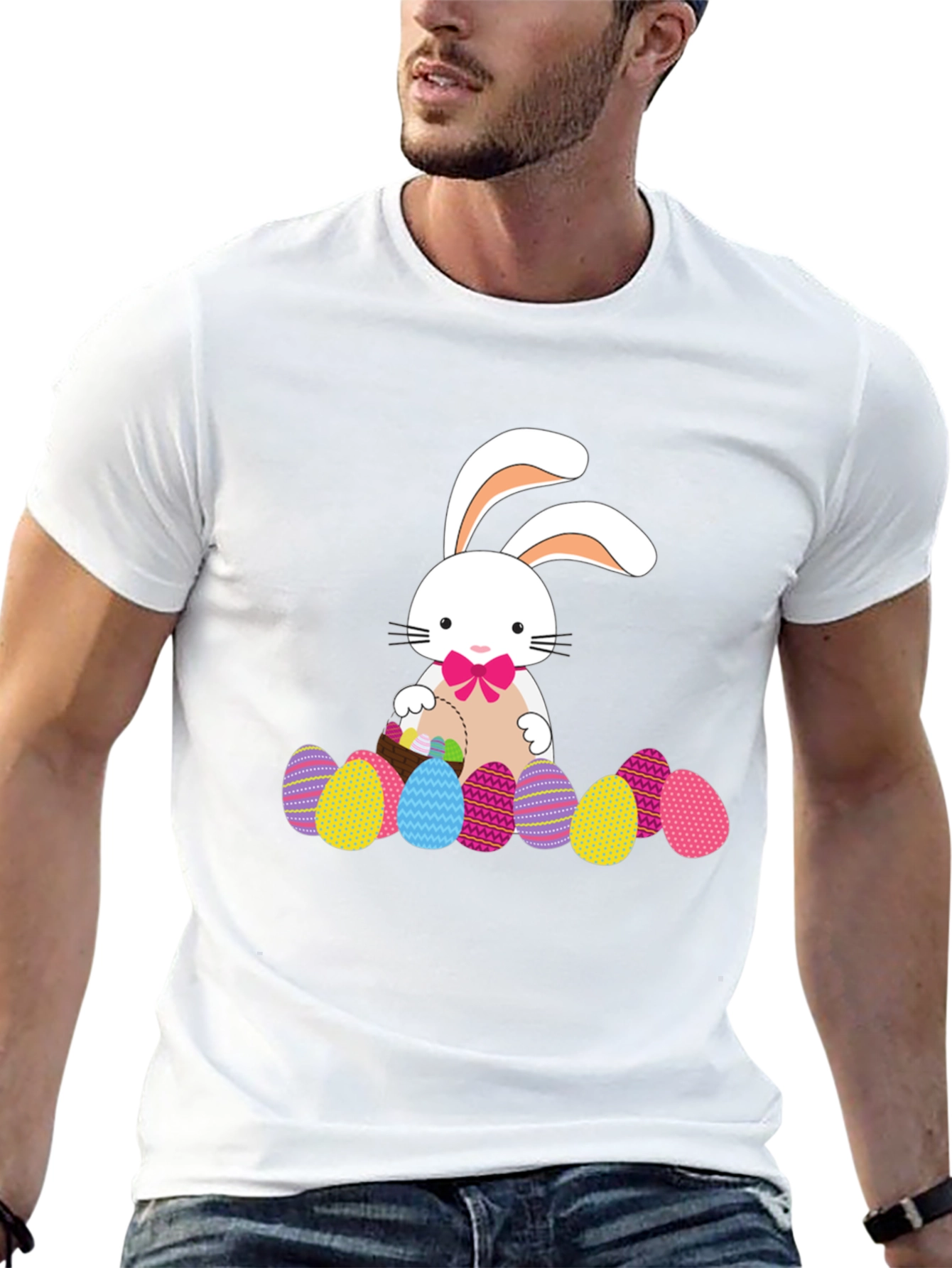 Easter Bunny & Eggs Graphic Tee