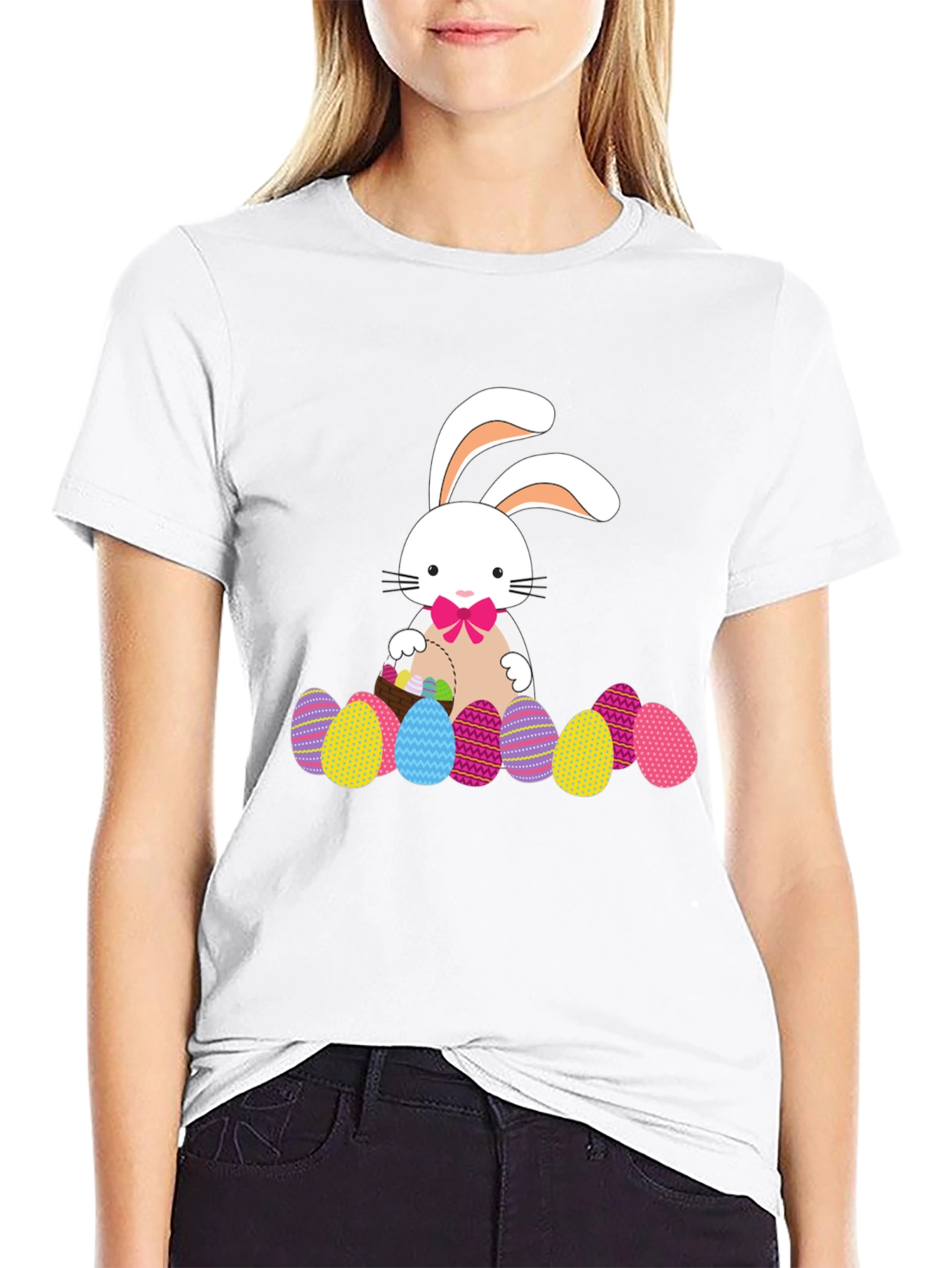 Easter Bunny & Eggs Graphic Tee