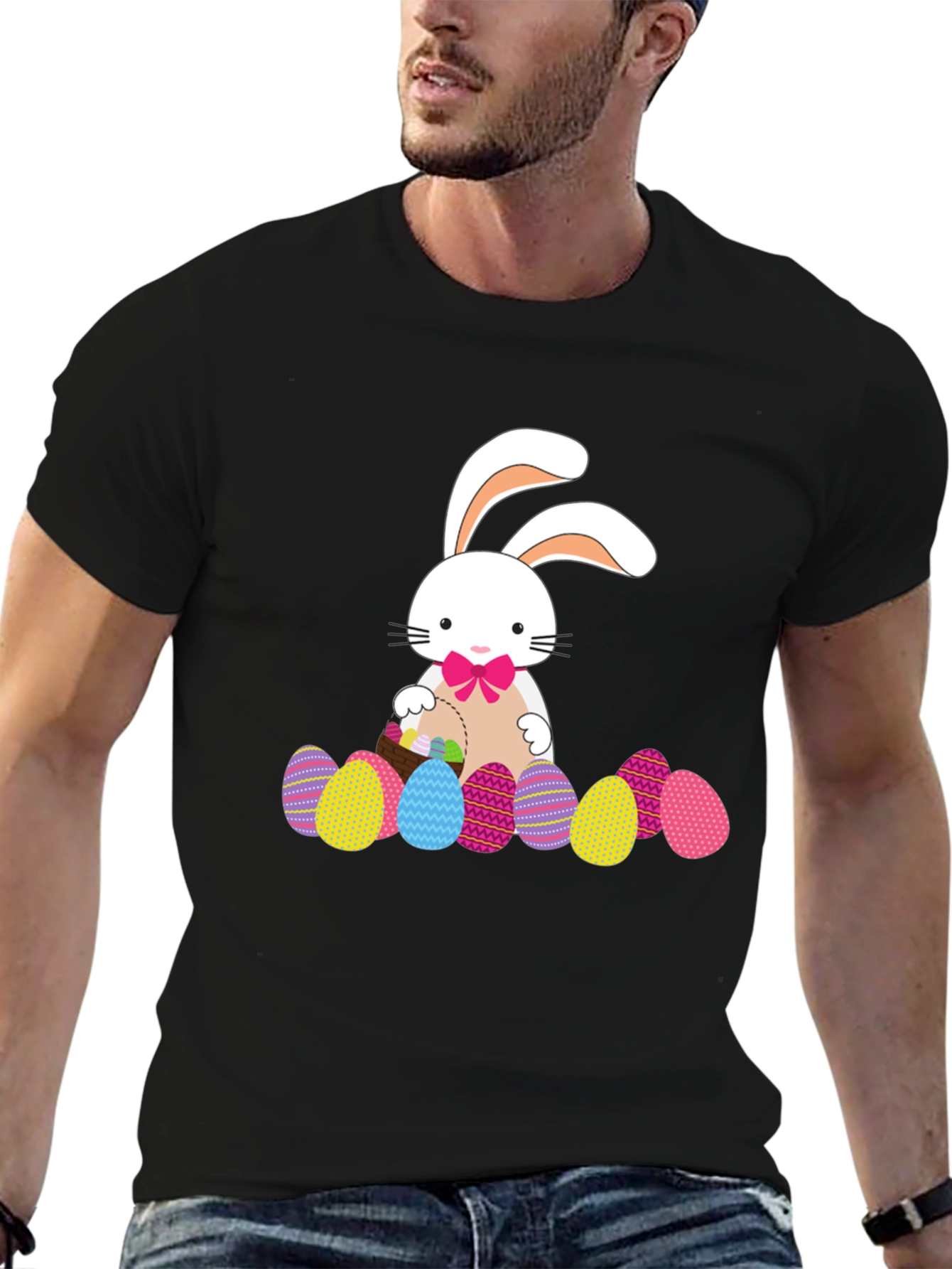 Easter Bunny & Eggs Graphic Tee