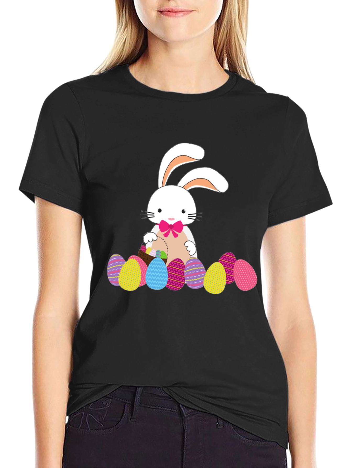 Easter Bunny & Eggs Graphic Tee