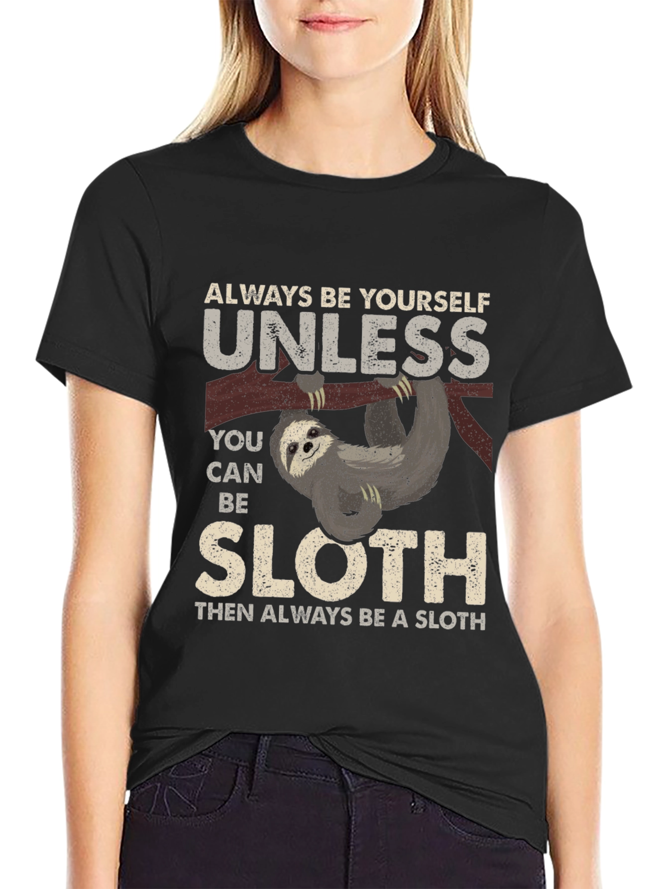 Sloth Graphic T-Shirt - Funny Animal Tee