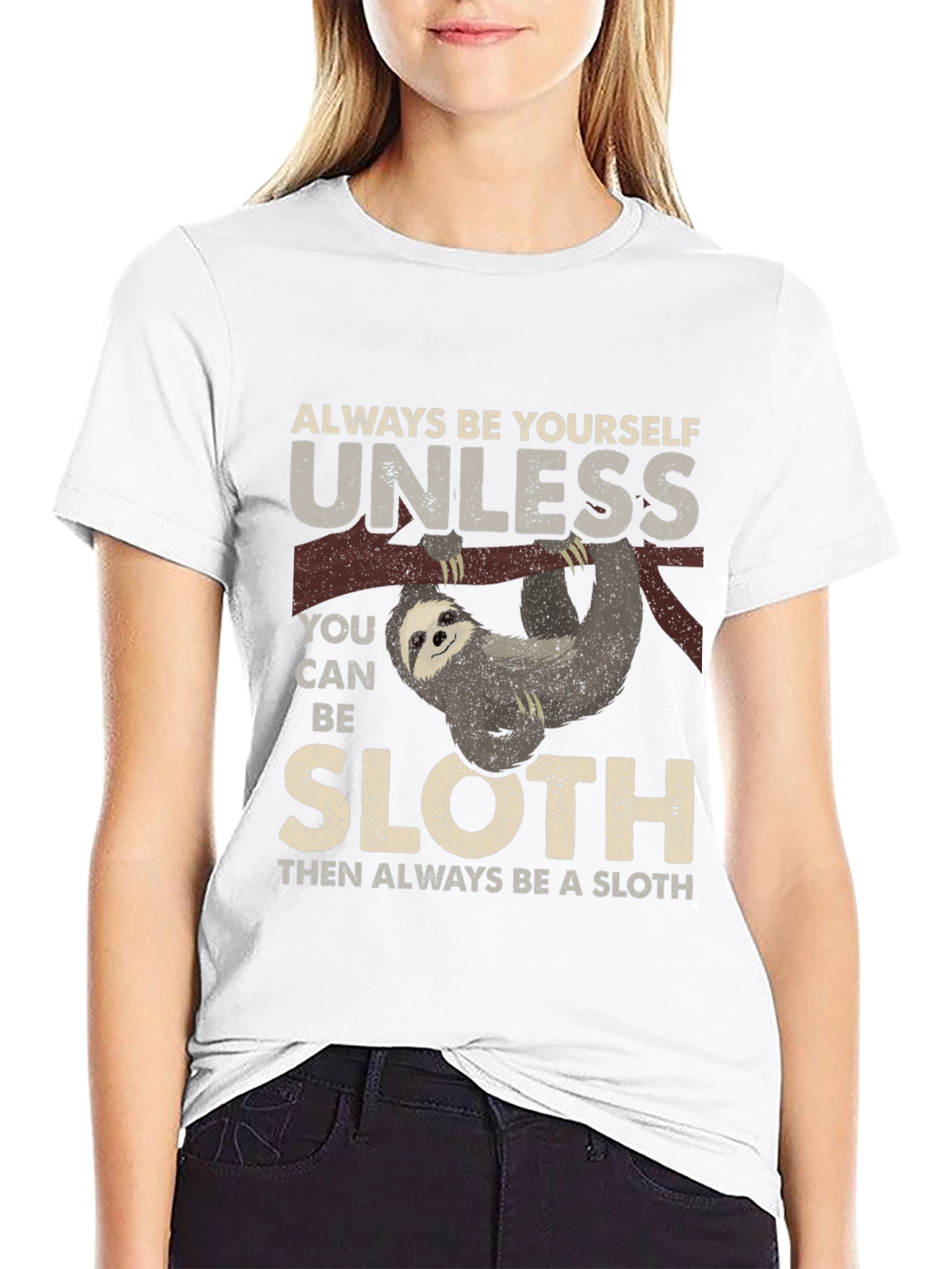 Sloth Graphic T-Shirt - Funny Animal Tee