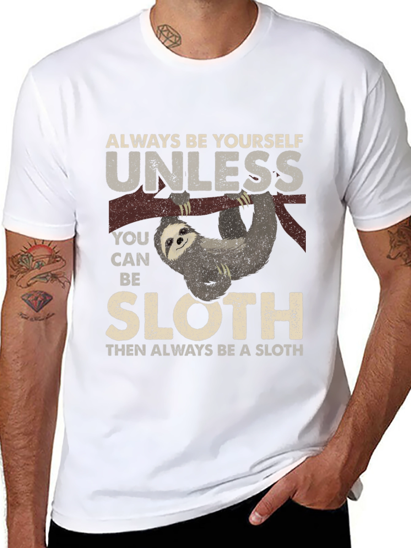 Sloth Graphic T-Shirt - Funny Animal Tee