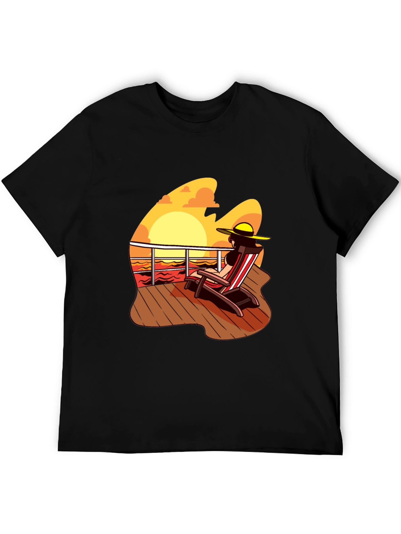 Sunset Deck Chair Graphic Tee